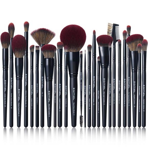 26Pcs Black labeled Makeup Brushes Set Professional, Full Face ULTRA SOFT - Picture 1 of 13